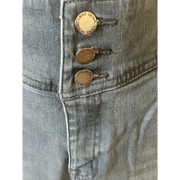 Lane Bryant Womens Size 16 High Rise Jegging Crop Pedal 3 Button - Picture 2 of 10